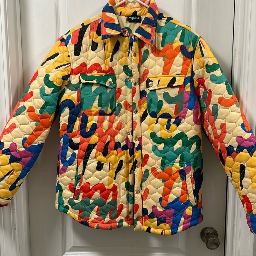 Desigual Multicolor Quilted Jacket for Men